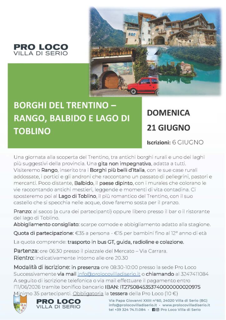 Borghi del Trentino: Rango, Balbido e lago di Toblino
